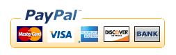We accept major credits cards and PayPal